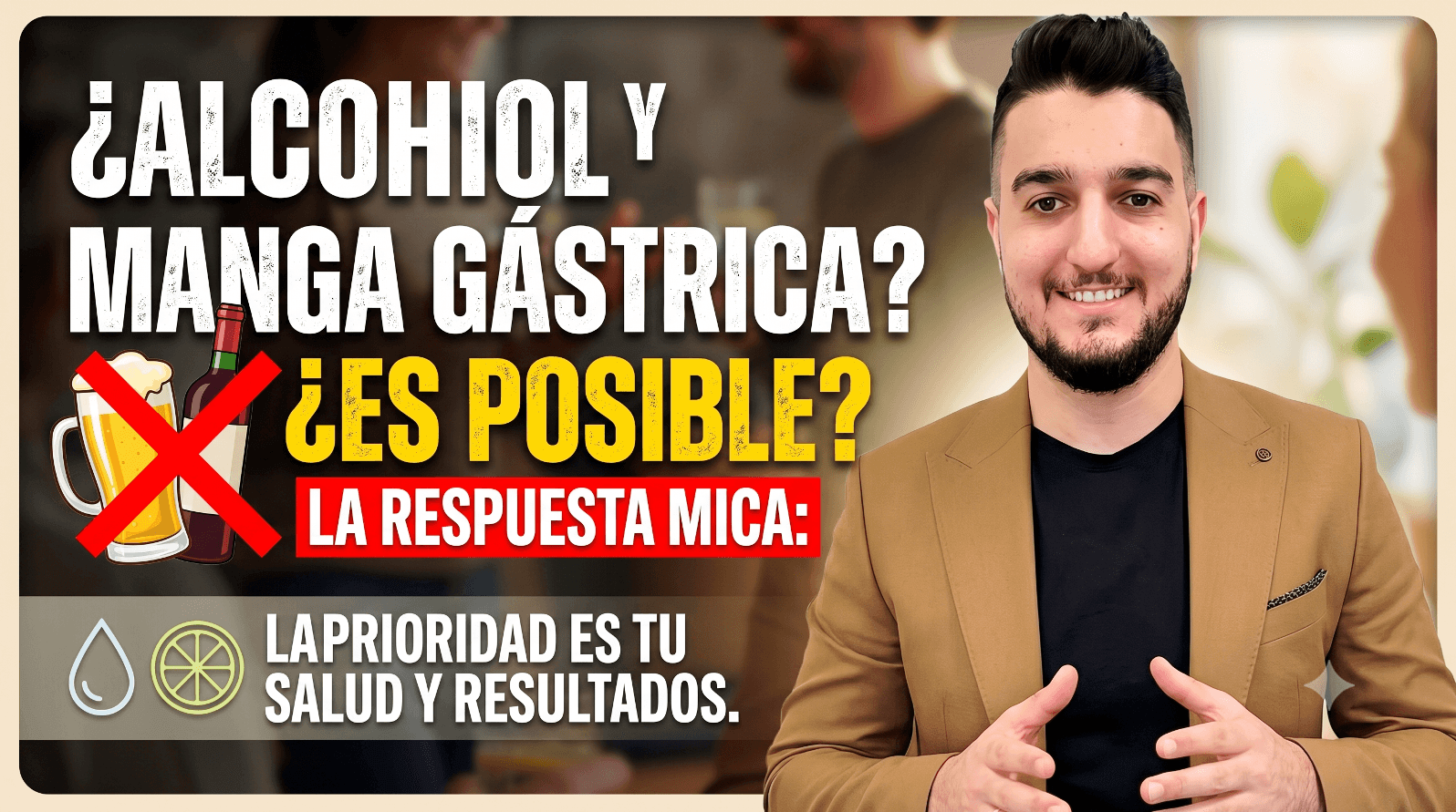 ¿Se puede beber alcohol con manga gástrica?